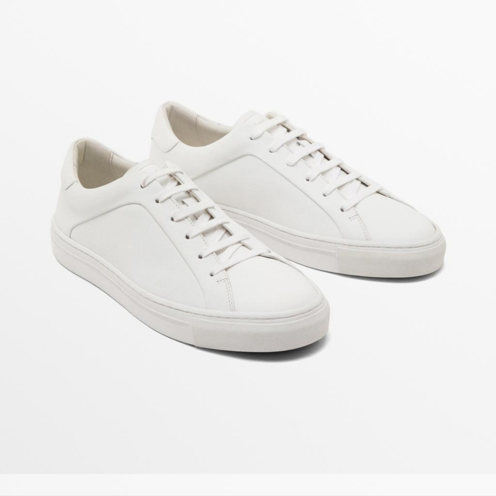 Massimo Dutti  Leather Trainers